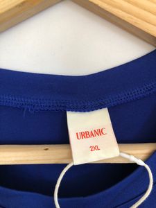 Urbanic Dark Blue Printed T-Shir