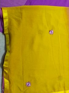 Embroidered Georgette Dress With Astar