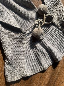 Girls Knit Shrug &amp; Owl Hoodie