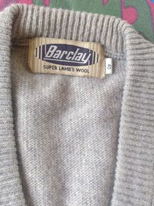Uk Bought Men Half Sweater In Pristine Condition Size 40cm