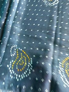 Bandhani print saree with blouse 44 inch