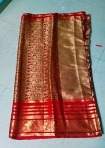 Red Colour Banarasi Silk Saree
