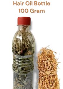 Vettiver Hair Oil Bottle (Only Bottl