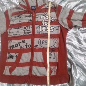 Striped Zip-Up warm Hoodie