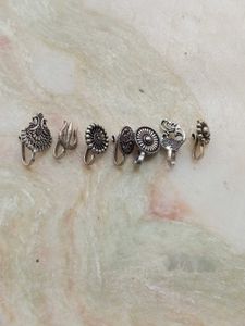 Oxidized Silver Nose Pins