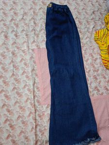 Wide Leg Denim Pants