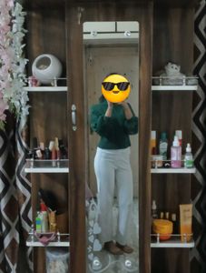 White Korean trousers