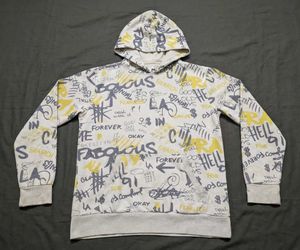 Graffiti Print Hoodie (Cropp) – Size M