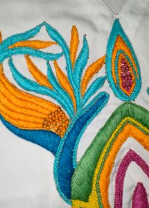 White Embroidered Top