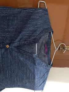 Blue Colored Sleeveless KURTA Sale