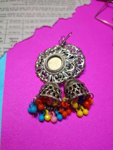 Boho Jhumka Earrings