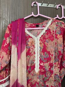 heavy Floral Print  3 pcs suit for M &amp;