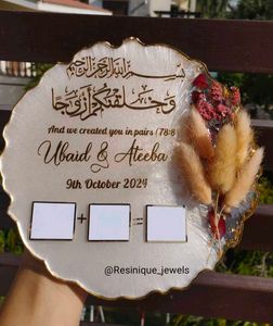 Resin Wedding Plaque &amp; Engagement Platters💍