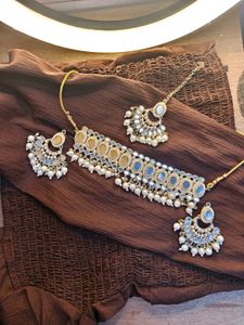 Pearl &amp; Mirror Jewelry Set