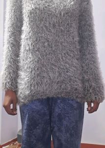 Knitted Fluffy Sweater