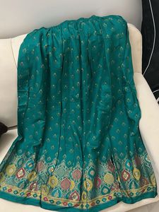 Elegant Teal Ethnic Skirt