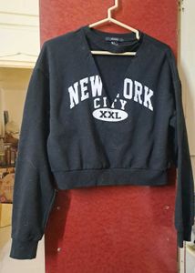 Black V Neck Sweatshirt Forever 21