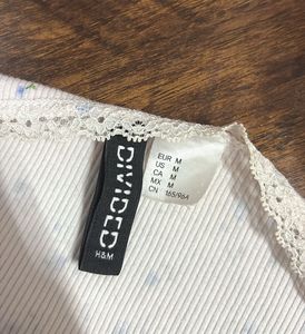 Floral Lace Trim Top