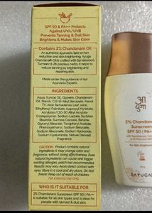 Ayuga 2% Chandanam Sunscreen SPF 50 PA+++