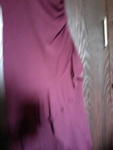 Burgundy Ruffle Hem Midi Dress