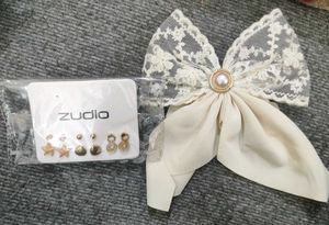 Lace Bow Hair Clip