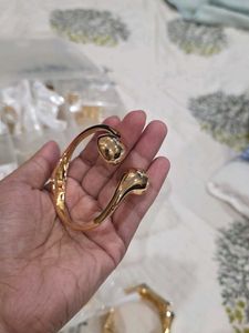 Combo Of 4 - Gold Polish Metal Bases Bracelets