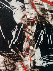 Abstract Print Sleeveless A Line Kurta