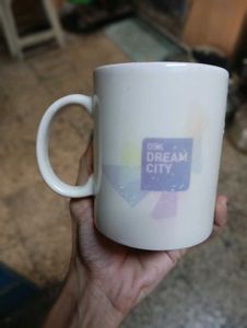 Glass Coffe Mug White Colour