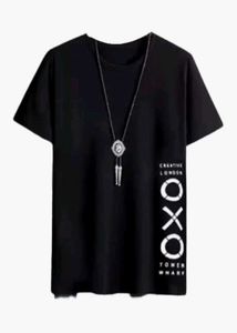 Men Solid Round Neck Half Sleeve T Shirt for Me
