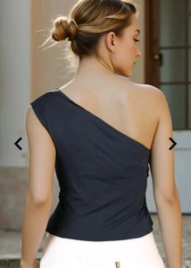 Stylish One-Shoulder Tie Top