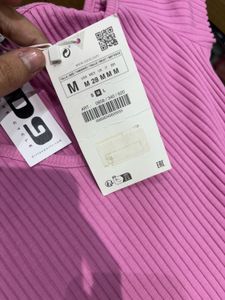 Zara Ribbed Top Size m