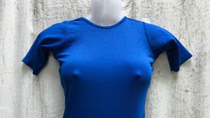 Blue Fit &amp; Flare Dress