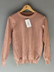 Pink Knit Pullover Sweater
