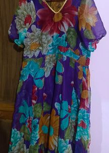 Purple Anarkali