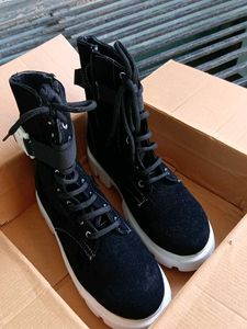 Ankle Length Black Boots