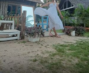 Dreamy White Dress American Eagle - Free Size