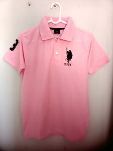 US POLO MATTY PINK T-SHIRT
