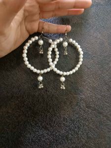 Pearl Hoop Earrings