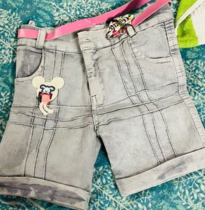 Girls Denim Short 2 Combo 100 % New
