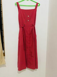 Red Sundress with Belt