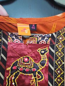 Orange Ethnic Kurta