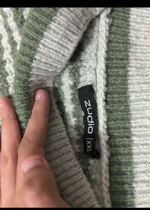 Striped Knit Pullover Sweater