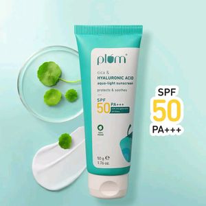 Plum Cica &amp; Hyaluronic Acid SPF 50 PA+++ Sunscreen
