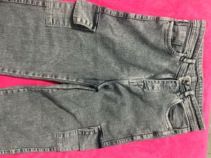 Denim Cargo Pants
