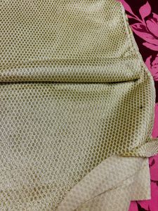 White And Golden Fabric