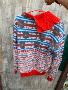 PING orignal deisgner Patterned Zip-Up Sweater
