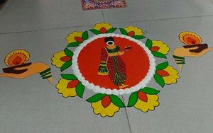 ready made Rangoli.
