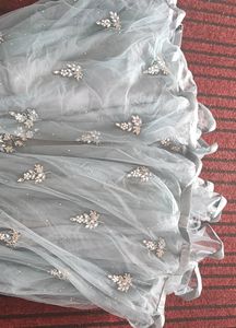 grey Lehenga Choli With Dupatta