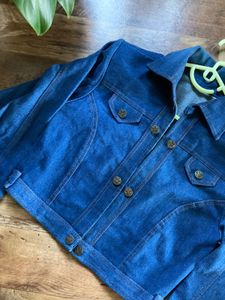 Denim Cropped Jacket