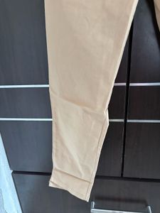 Beige Casual Pants